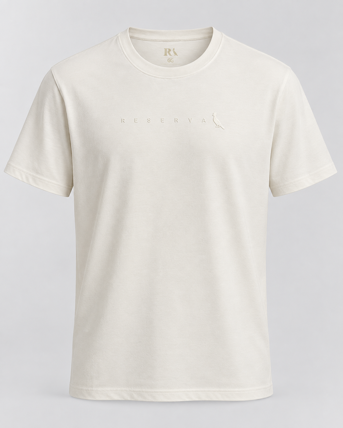 Camiseta Armani Exchange 1991 Off-White em malha Prima Chinesa – Tamanho G