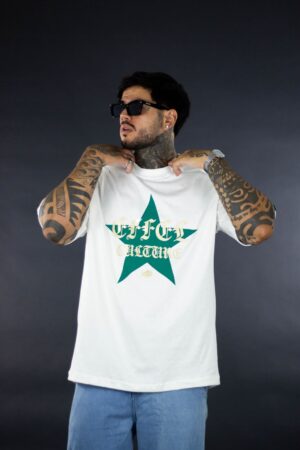 Camiseta Oversized Effel Culture Star Off-White – Tamanho G