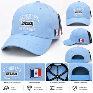 Boné Brooklyn New York – Azul Claro