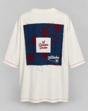 T-Shirt Oversized Totanka Over Flower Jersey Off-White – Tamanho G