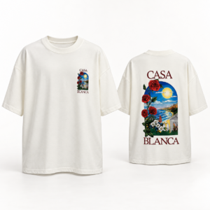 Camiseta Oversized Casa Blanca Suedine Pro Off-White – Tamanho G