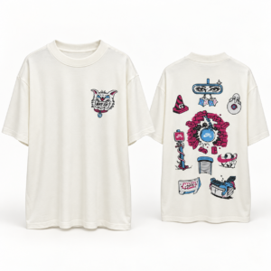 Camiseta Nike SB Doodle Malha Pima Off-White – Tamanho G