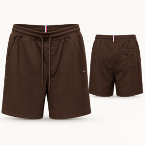 Bermuda Tommy Hilfiger em Moletinho com Elastano – Marrom