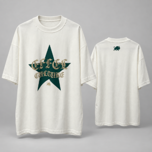 Camiseta Oversized Effel Culture Star Off-White – Tamanho G