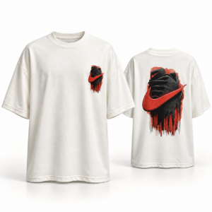 Camiseta Nike Oversized Suedine Pro Off-White – Estampa Sneakers