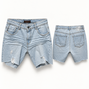 Bermuda Jeans DGN Destroyed – Lavagem Clara (44)
