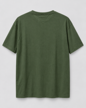 Camiseta Tommy Hilfiger Verde-Militar com Logo Flag – Tamanho G