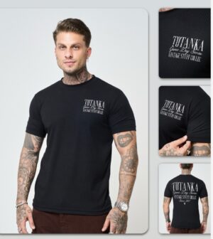 T-Shirt Oversized Totanka Game Day Canelada Preta – Tamanho M