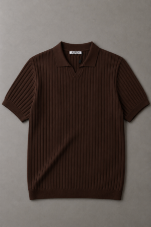 Polo Bali Tricô Auren – Marrom